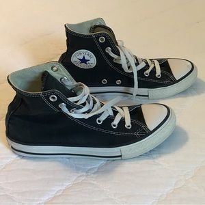 Converse Black High-Tops Size 3